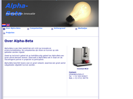 Website van Alpha-Beta 