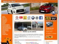 Website van Auto Ter Riet B.v. 