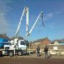 Fundering storten met pomp
