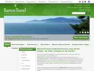Website van Barron Travel 