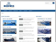 Website van Bodewes Scheepswerven 