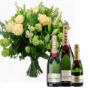 boeket en champagne