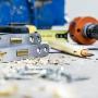 Werkbank met gereedschap