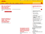 Website van Dhl Special Services (Netherlands) 