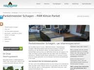 Website van P.a.m. Klitsie Parket 