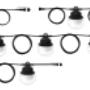TAB20515 Koppelbare kabelverlichting 5x 20W SMD-LEDs, 5x 2300 Lumen, IP65, maximale lengte van 1 set is 15,78m, eenvoudig tot 500m te verlengen op 1 stopcontact. Geschikt voor tijdelijke of permanente bevestiging.