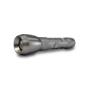 TAB24112 Aluminium zaklamp 3W Power-LED, oplaadbaar, 220 Lumen, focus/zoom, 2 lichtstanden (100%-30%). Geleverd met polskoord, li-ion accu, autolader en netadapter 230V.