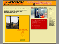 Website van Van den Bosch Transporten 
