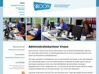 Website van Vroon Aministratie & Adviesburo 
