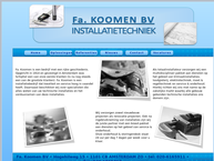 Website van Fa. Wed. C. Koomen & Co. 