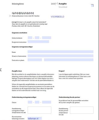 Aangiftebiljet
