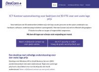Website van Descom + 