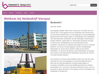 Website van Heibedrijf G. Verspui 