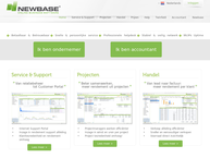 Website van Newbase B.V. 