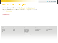 Website van Scheffer Holding B.v. 