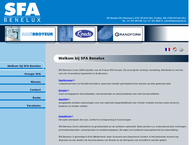 Website van S.f.a. Benelux B.v. 