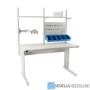 Optimaal en ergonomisch werken doet u met de in hoogte verstelbare concept werktafels van Treston. Zo ook met de Treston concept werktafel combinatie 24. Deze tafel kan worden voorzien van een ESD-veilig tafelblad of HPL/CPL tafelblad

Door het grote aanbod van accessoires is de concept perfect in te richten naar uw wens. Wilt u de tafels wijzigen? Dan is het door het modulaire systeem gemakkelijk aan te passen, zonder dat daar dure modificaties of compromissen voor nodig zijn.

De concept is leverbaar in diverse maten, diverse soorten tafelbladen,  in hoogte instelbaar/verstelbaar d.m.v. een inklapbare zwengel of motorisch en heeft een draagvermogen van 200 tot 500kg.