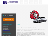 Website van TB Autoservice 
