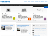 Website van Teleste Benelux 