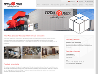 Website van Total Pack B.v. 