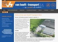Website van Van Hooft Transport B.V. 