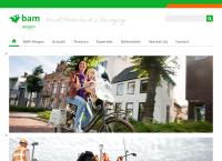 Website van Bam Wegen Materieel B.v. 