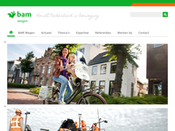 Website van BAM Wegen Regio Oost 