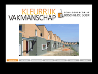 Website van Schildersbedrijf Bosch de Boer 