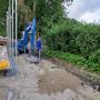 Grondwerk met midigraver infra werk. Berkel en Rodenrijs.