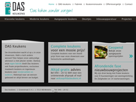 Website van Keukencentrum Das B.v. 