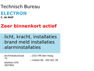Website van Technisch Buro Electron 