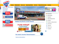 Website van Electro World Talsma 