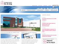 Website van Koninklijke Drukkerij Em. de Jong B.V. 