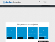 Website van Giesbers-Rotterdam Bouw B.v. 