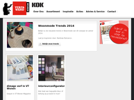 Website van Kok Verf en Wand 