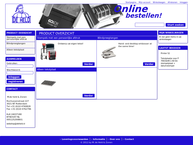 Website van Fa. M. de Held & Zn. 