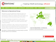 Website van Operational Benelux B.v. 