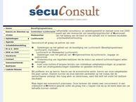 Website van Secuconsult B.V. 