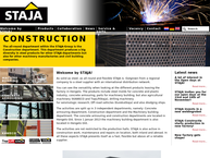 Website van Staja Wapening B.v. 