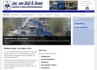 Website van Bagger en Beschoeiingswerken Jac van Zeijl en Znn 