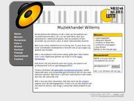 Website van Muziekhandel Arie Willems B.v. 