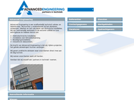 Website van Advanced Engineering B.v. 