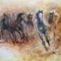 Aanstormende paarden