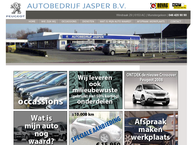 Website van Jasper BV Autobedrijf Peugeot Agent 
