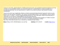 Website van Canoy B.v. 
