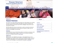 Website van Klaassen Notarissen 