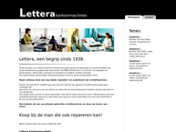 Website van Lettera 
