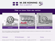 Website van M. de Koning Autoschade 