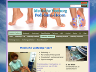 Website van Pedi-Sana,Praktijk Pedicure en Sportmassage 