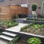 tuin met niveau verschil